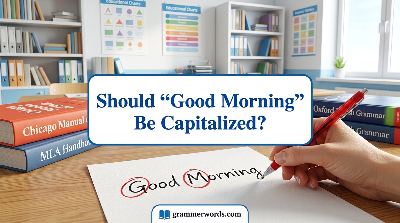 Should “Good Morning” Be Capitalized?