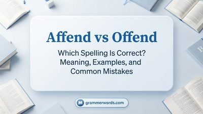 Affend or Offend