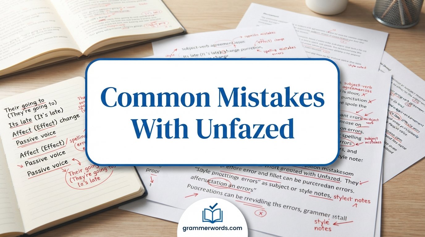 Common Mistakes With Unfazed