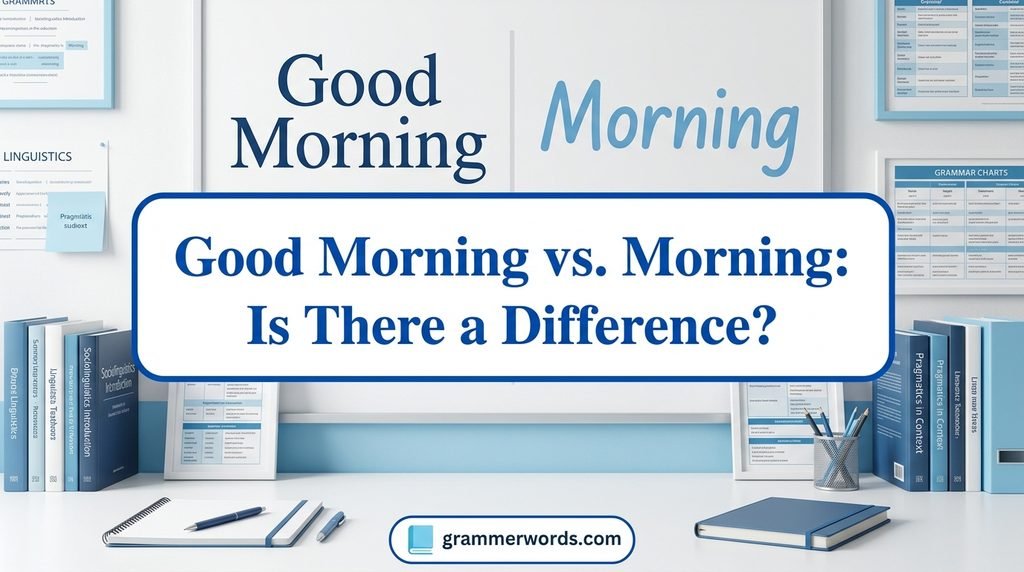 Good Morning vs. Morning: Is There a Difference?