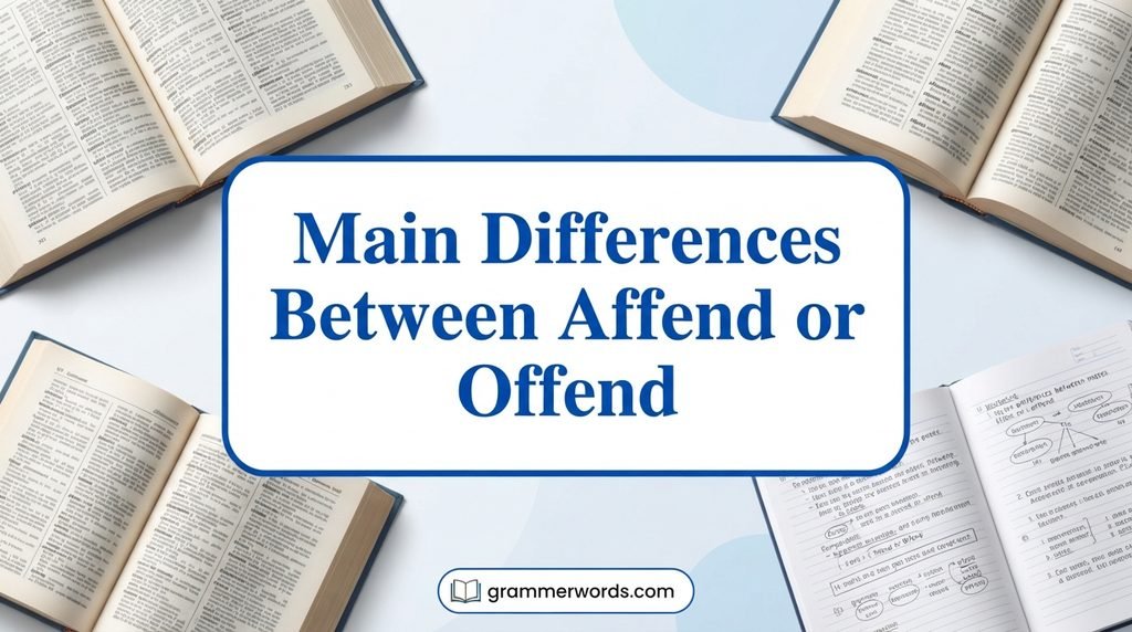 Main Differences Between Affend or Offend