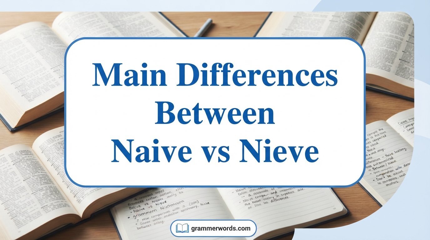 Main Differences Between Naive vs Nieve