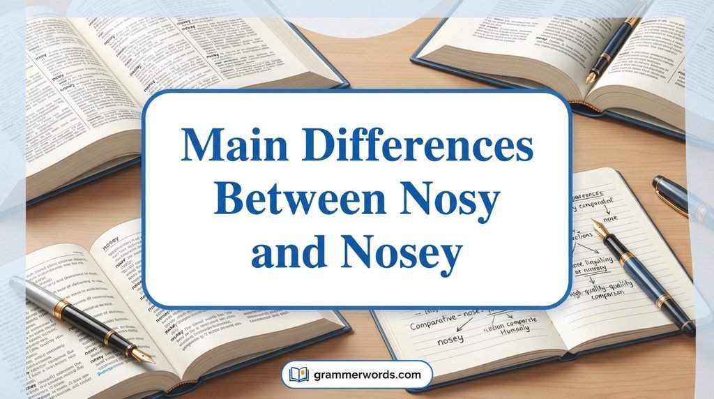 Main Differences Between Nosy and Nosey