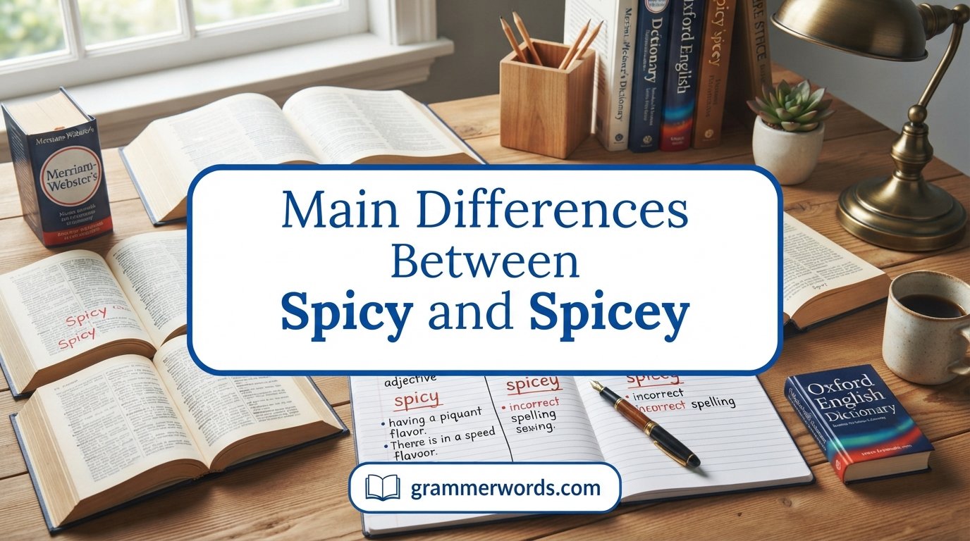 Main Differences Between Spicy and Spicey