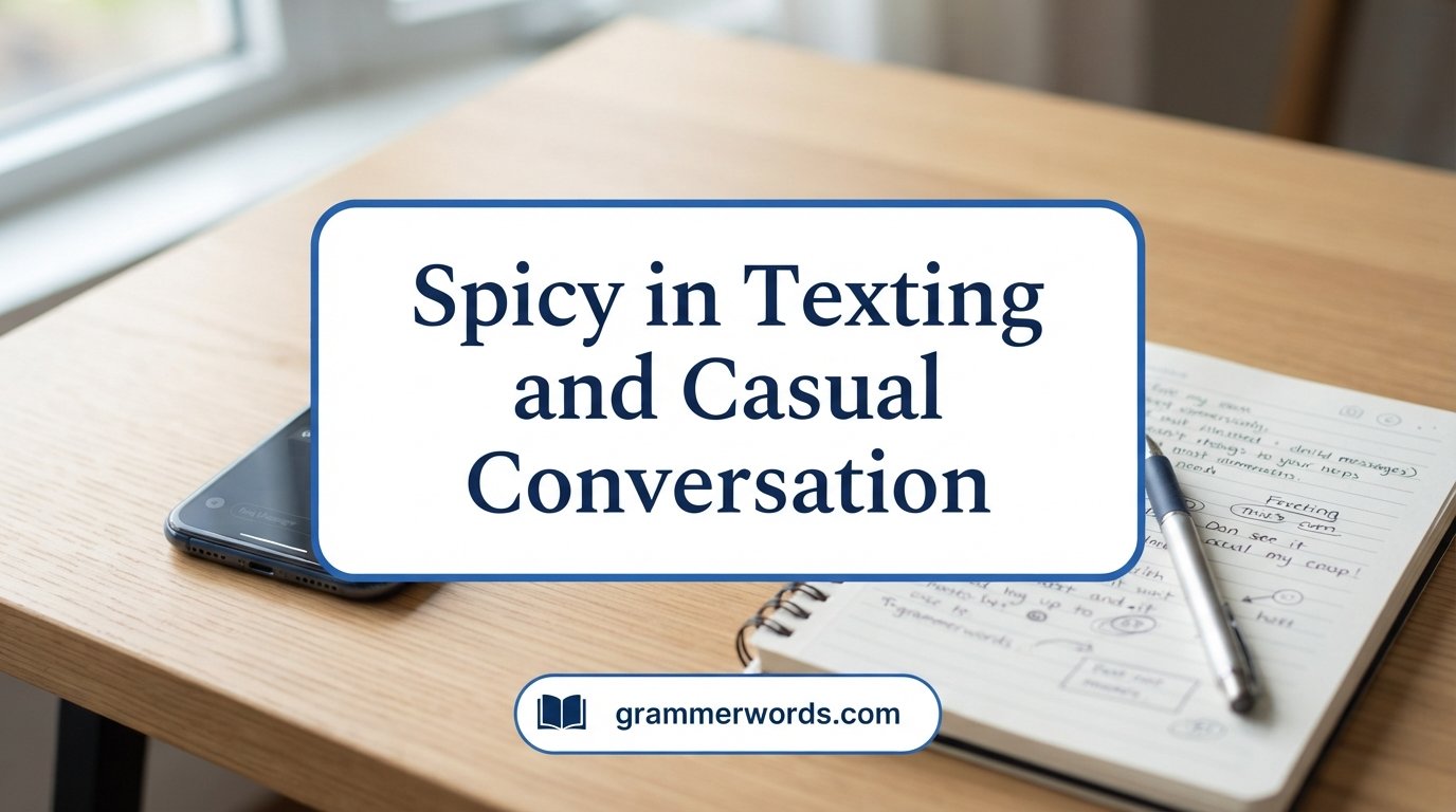 Spicy in Texting and Casual Conversation