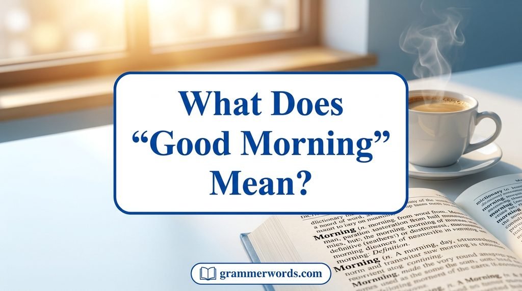 What Does “Good Morning” Mean?