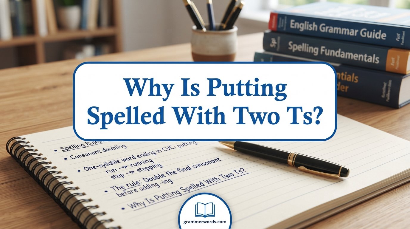 Why Is Putting Spelled With Two Ts?