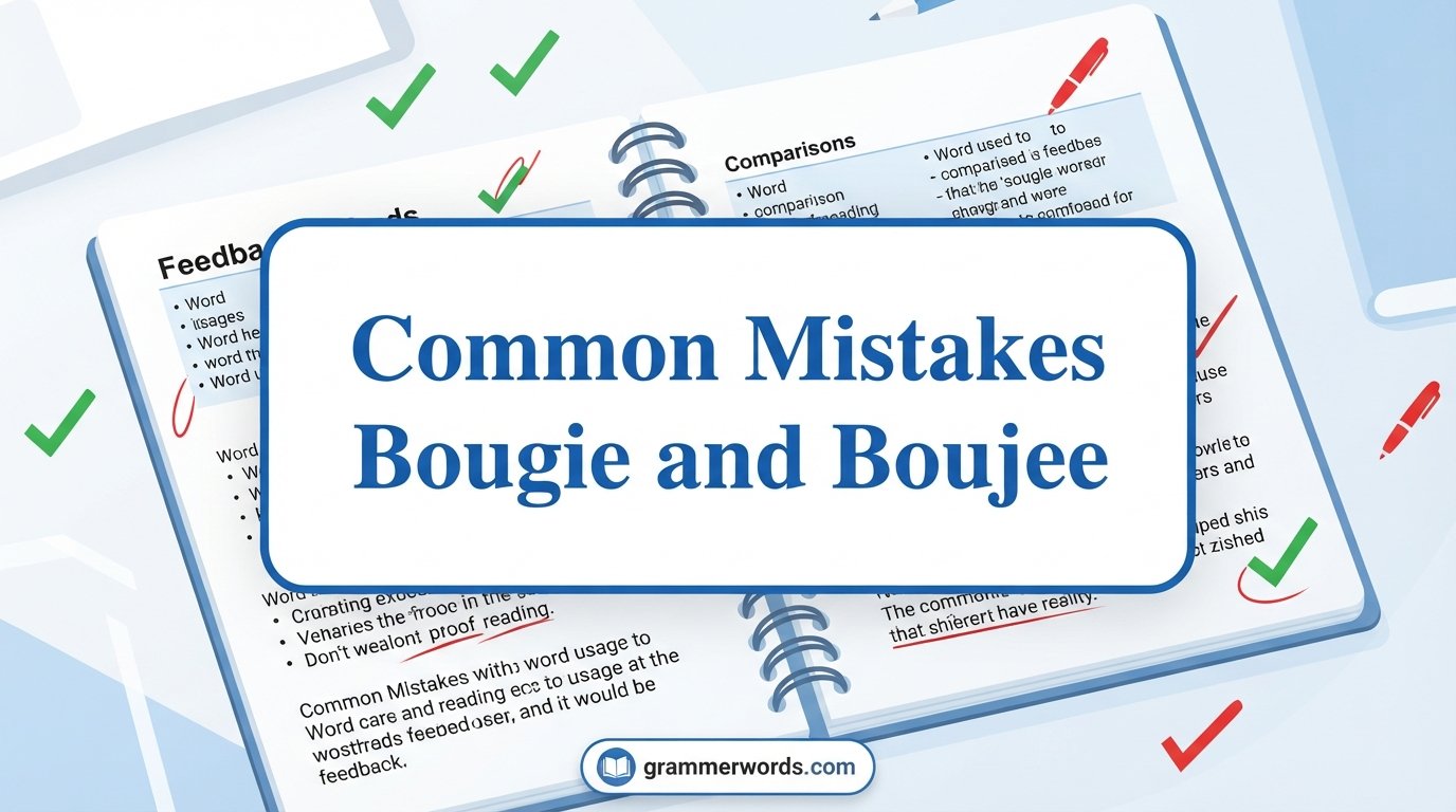 Common Mistakes With Bougie and Boujee