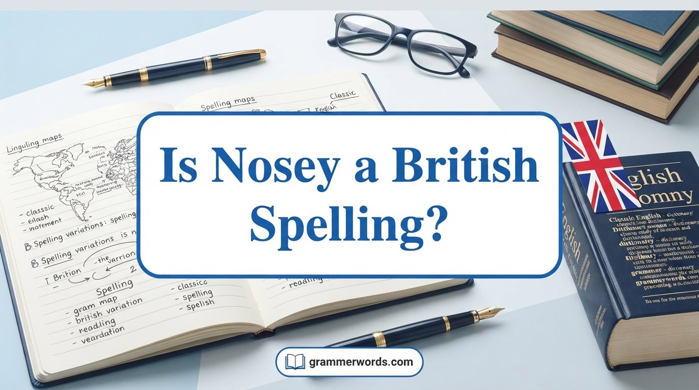 Is Nosey a British Spelling?