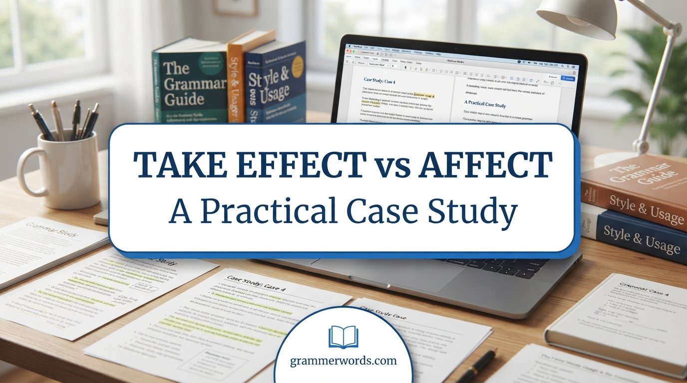 Take Effect vs Affect: A Practical Case Study